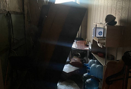 Обнаруженный гвардейцами пожар потушен